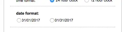 The date format can be set to mm/dd/yyyy or dd/mm/yyyy