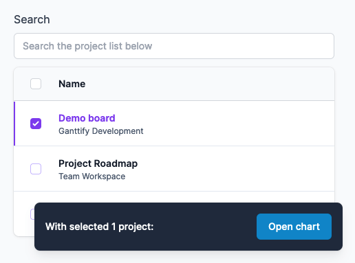 Create a Gantt chart with just one click