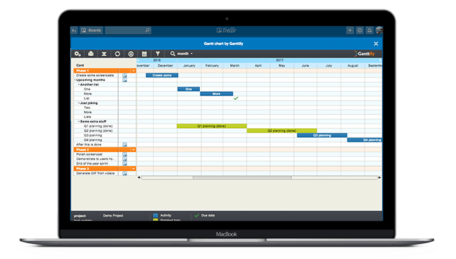 Trello Gantt Chart Plugin